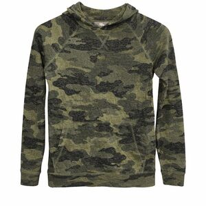 Rumi + Ryder Camo Hoodie Sweatshirt Size M (8–10) Green Pullover
